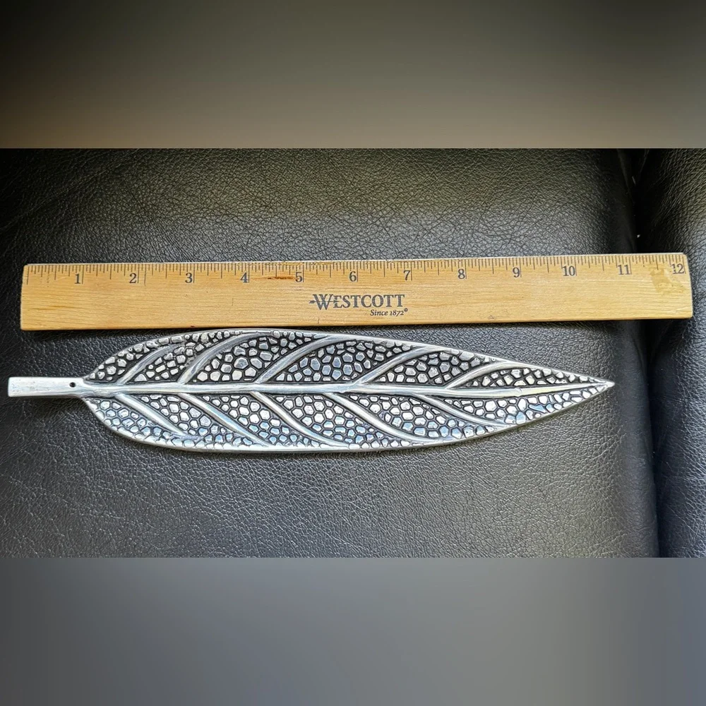 Silver Incense Holder | Pretty Leaf Shape - Picture 5 of 9
